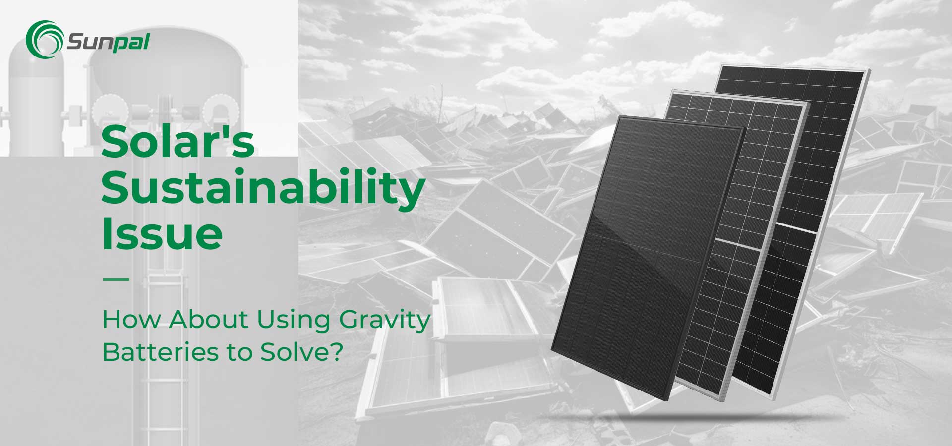 Das Nachhaltigkeitsproblem von Solar | Mit Schwerkraftbatterien zurechtkommen?